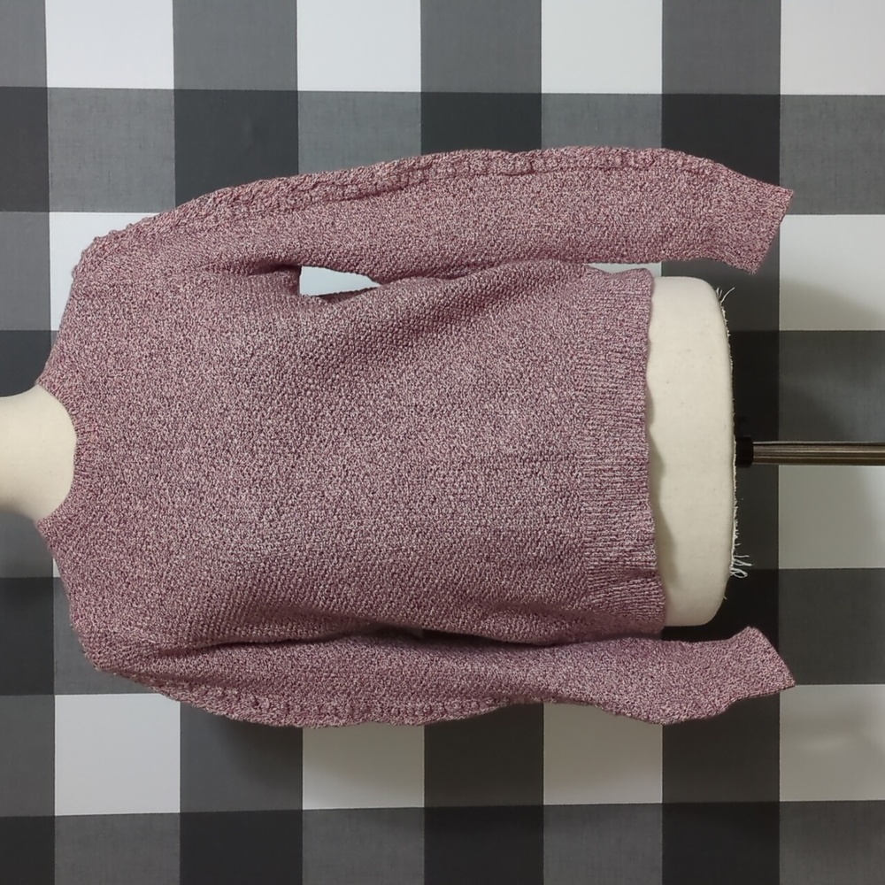 LOFT marled pink sweater